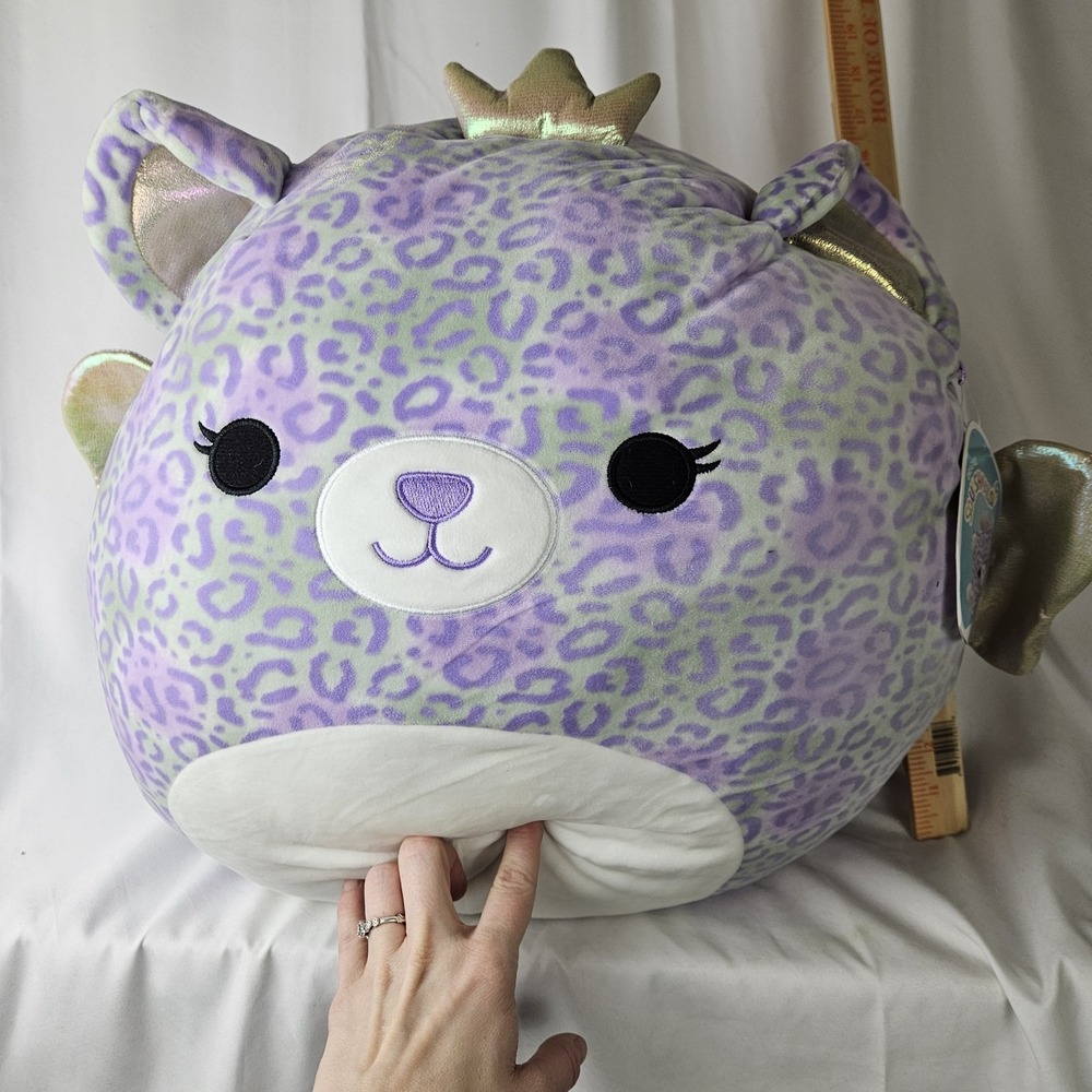 Squishmallows Ashlyn The Cheetah Fairy 16 inch Purple Plush Toy WM202021